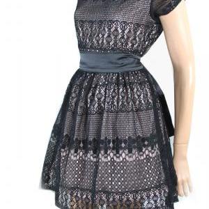 Plus Size Little Black Lace Dress