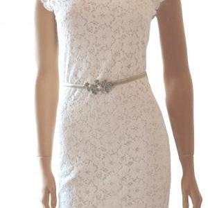 White Bridesmaid Cotton Lace/day/ Dress