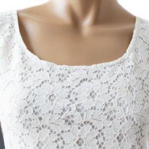 Elegant Cotton Lace Dress