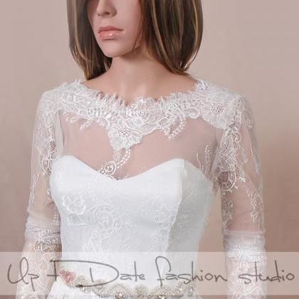 Wedding Lace Bolero V Back / Wedding Jacket/..