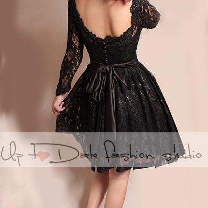 Little black lace dress / Evening /..