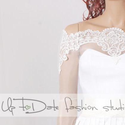 Plus Size lace bolero Bridal Off-Sh..