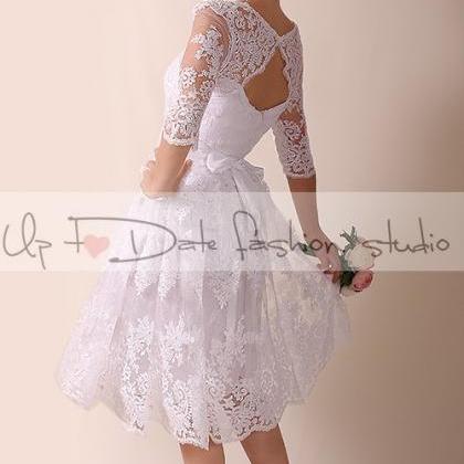 Lace Short Wedding dress /Portrait ..