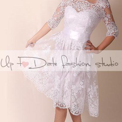Lace Short Wedding dress /Portrait ..