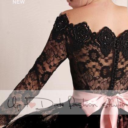 Plus Size black lace bolero Bridal ..