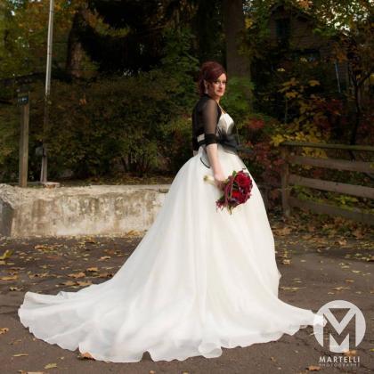Black Bridal Tulle Jacket ,long Sleeves Wedding..