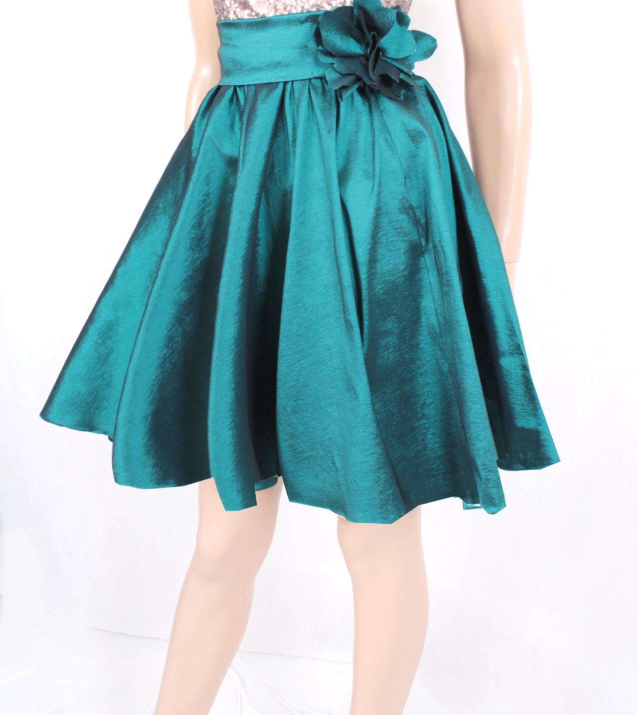 plus size taffeta skirt
